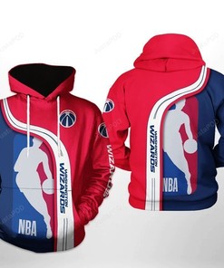 Nba Washington Wizards 3D Hoodie Zip Hoodie Style 02