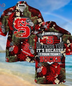 Nc State Wolfpack Summer Hawaiian Shirts, With Tropical Patterns for Fans