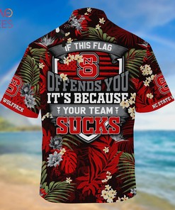Nc State Wolfpack Summer Hawaiian Shirts, With Tropical Patterns for Fans