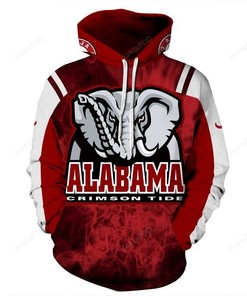 Ncaa Alabama Crimson Tide 3D Hoodie Zip Hoodie Style 06