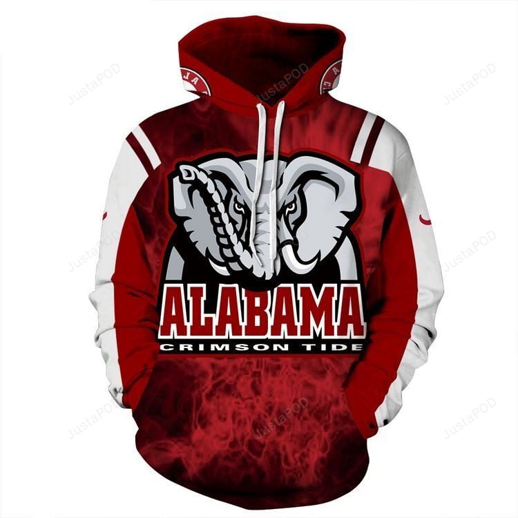 Ncaa Alabama Crimson Tide 3D Hoodie Zip Hoodie Style 06