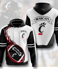 Ncaa Cincinnati Bearcats 3D Hoodie Zip Hoodie Style 03