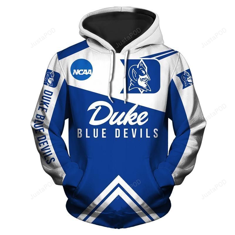 Ncaa Duke Blue Devils 3D Hoodie Zip Hoodie Style 04