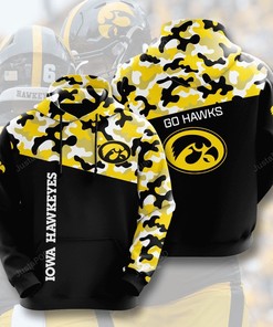 Ncaa Iowa Hawkeyes 3D Hoodie Zip Hoodie Style 01