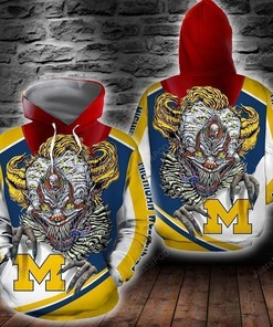 Ncaa Michigan Wolverines 3D Hoodie Zip Hoodie Style 03