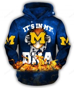 Ncaa Michigan Wolverines 3D Hoodie Zip Hoodie Style 06