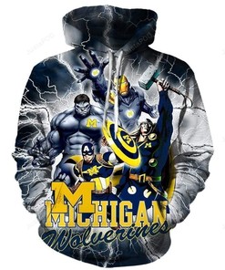 Ncaa Michigan Wolverines 3D Hoodie Zip Hoodie Style 07