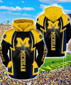 Ncaa Michigan Wolverines 3D Hoodie Zip Hoodie Style 08