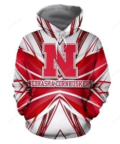 Ncaa Nebraska Cornhuskers 3D Hoodie Zip Hoodie Style 06