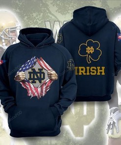 Ncaa Notre Dame Fighting Irish 3D Hoodie Zip Hoodie Style 04