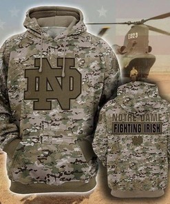 Ncaa Notre Dame Fighting Irish 3D Hoodie Zip Hoodie Style 05