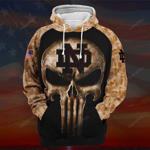 Ncaa Notre Dame Fighting Irish 3D Hoodie Zip Hoodie Style 06