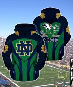 Ncaa Notre Dame Fighting Irish 3D Hoodie Zip Hoodie Style 07