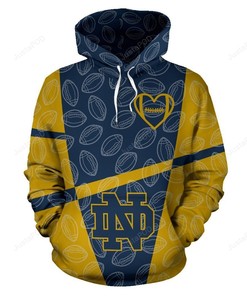 Ncaa Notre Dame Fighting Irish 3D Hoodie Zip Hoodie Style 11