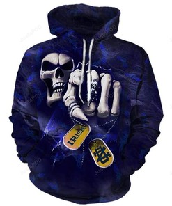 Ncaa Notre Dame Fighting Irish 3D Hoodie Zip Hoodie Style 12