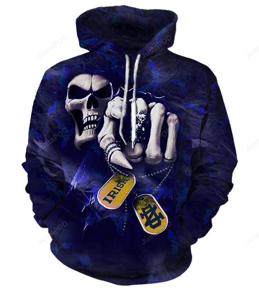 Ncaa Notre Dame Fighting Irish 3D Hoodie Zip Hoodie Style 12