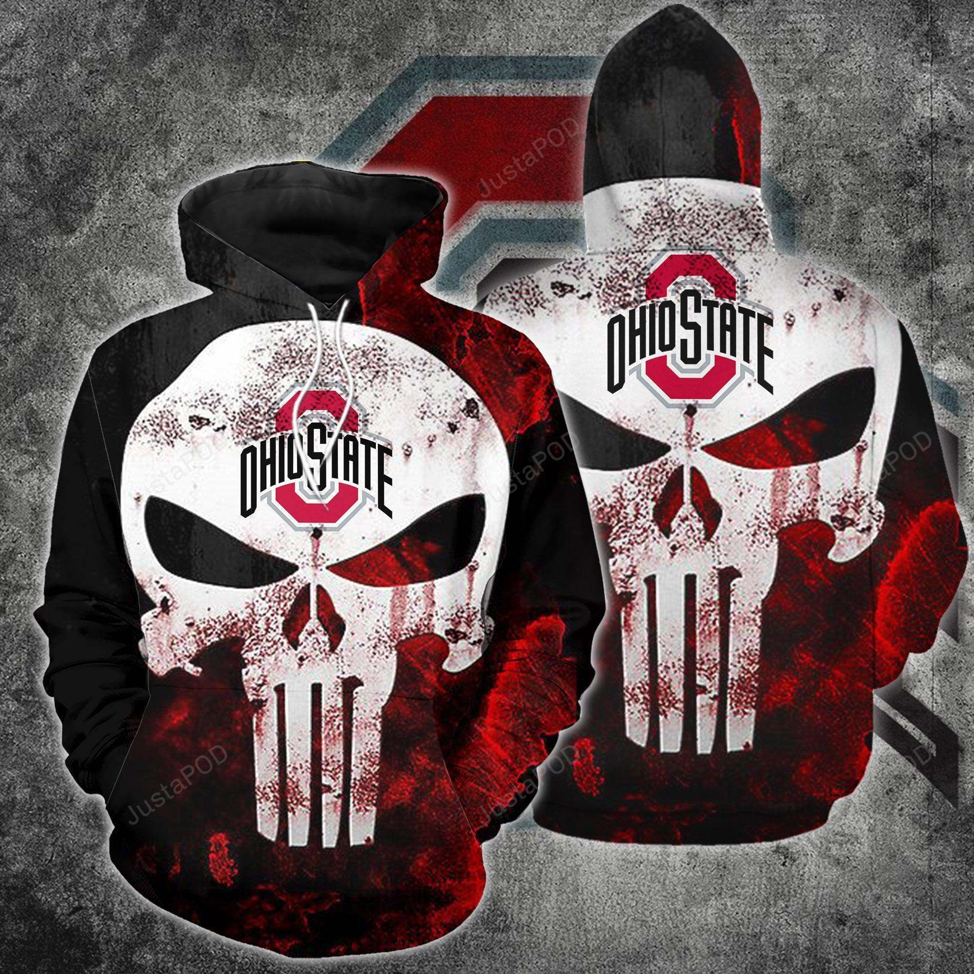 Ncaa Ohio State Buckeyes 3D Hoodie Zip Hoodie Style 14