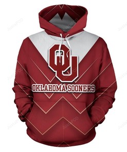 Ncaa Oklahoma Sooners 3D Hoodie Zip Hoodie Style 08