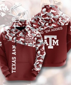 Ncaa Texas A&M Aggies 3D Hoodie Zip Hoodie Style 03