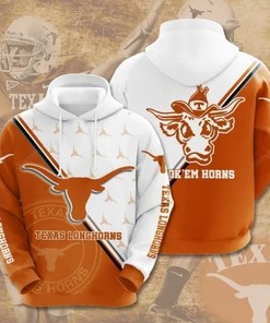 Ncaa Texas Longhorns 3D Hoodie Zip Hoodie Style 03