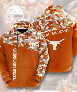 Ncaa Texas Longhorns 3D Hoodie Zip Hoodie Style 07
