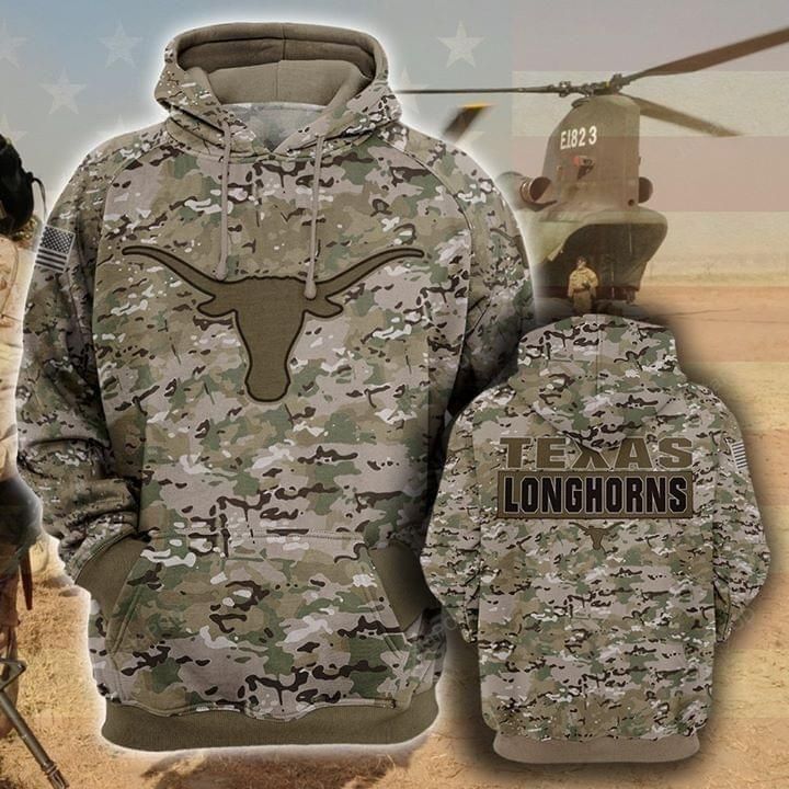 Ncaa Texas Longhorns 3D Hoodie Zip Hoodie Style 08