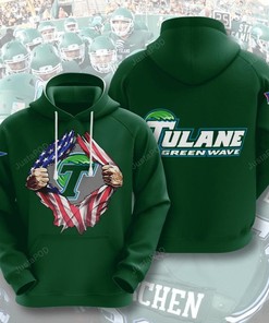 Ncaa Tulane Green Wave 3D Hoodie Zip Hoodie Style 01