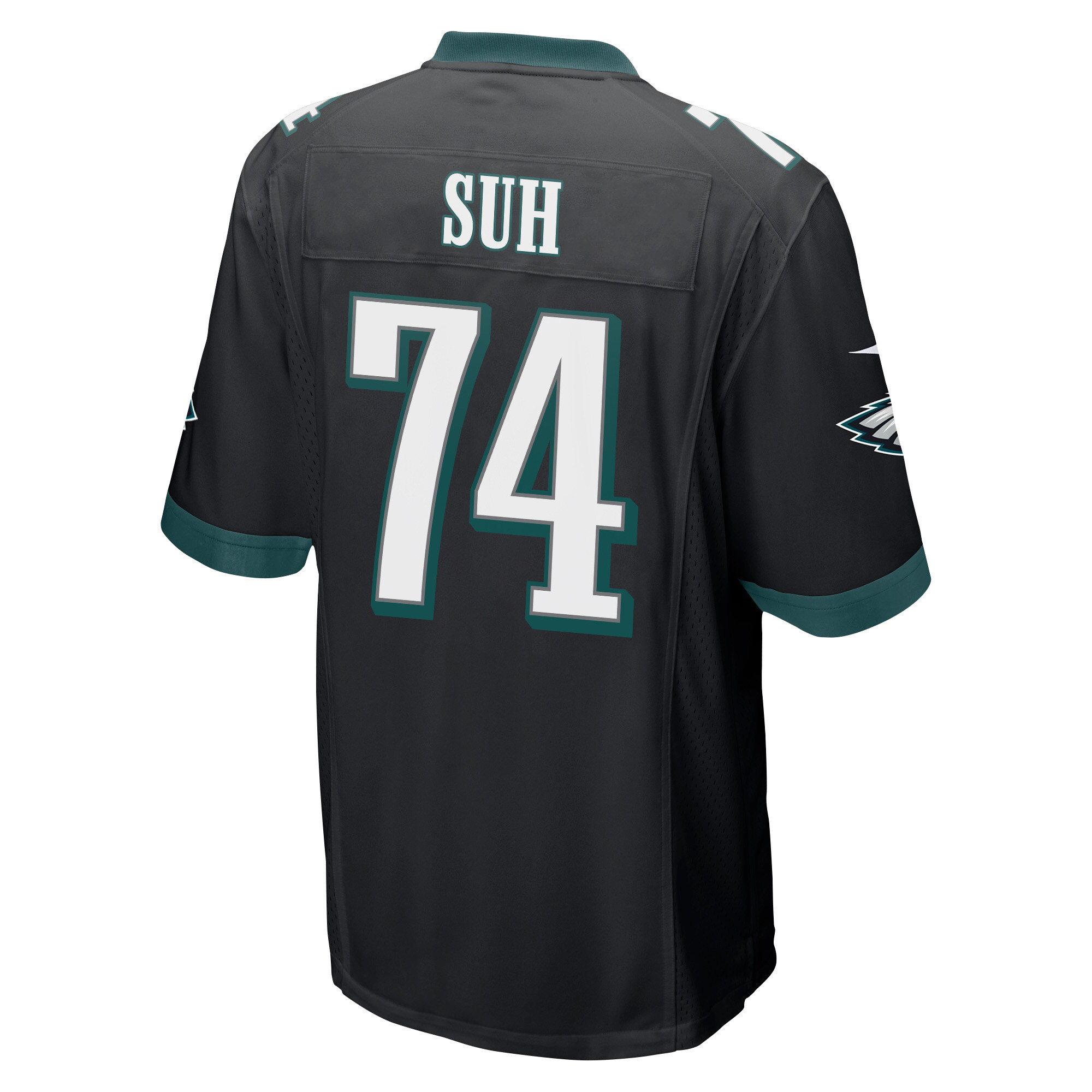Ndamukong Suh 74 Philadelphia Eagles Super Bowl LVII Champions 2 Stars Men Game Jersey - Black