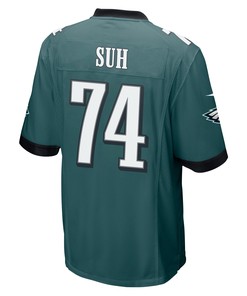 Ndamukong Suh 74 Philadelphia Eagles Super Bowl LVII Champions 2 Stars Men Game Jersey - Midnight Green