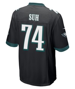 Ndamukong Suh 74 Philadelphia Eagles Super Bowl LVII Champions Men Game Jersey - Black