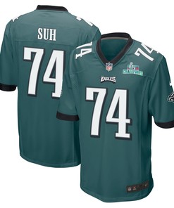 Ndamukong Suh 74 Philadelphia Eagles Super Bowl LVII Champions Men Game Jersey - Midnight Green