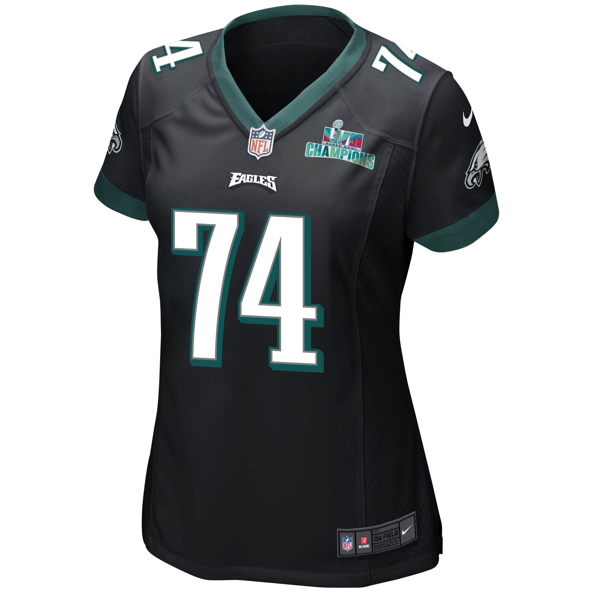 Ndamukong Suh 74 Philadelphia Eagles Super Bowl LVII Champions Women Game Jersey - Black