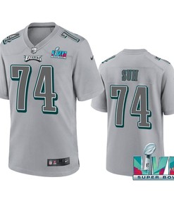 Ndamukong Suh 74 Philadelphia Eagles Super Bowl LVII Patch Atmosphere Fashion Game Jersey - Gray