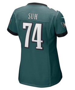 Ndamukong Suh 74 Philadelphia Eagles Women's Game Player Jersey - Midnight Green