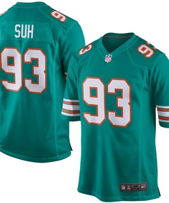 Ndamukong Suh Miami Dolphins Nike Alternate Game Jersey - Aqua