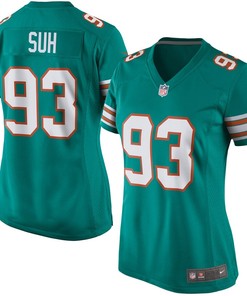 Ndamukong Suh Miami Dolphins Nike Womens Alternate Game Jersey - Aqua