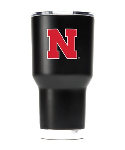 Nebraska Black Tumbler - Nebraska Black Team Logo Tumbler - Show Your Cornhuskers Spirit