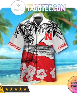Nebraska Cornhuskers Aloha Hawaii Shirt