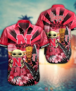 Nebraska Cornhuskers Baby Yoda NCAA Hawaiian Shirt