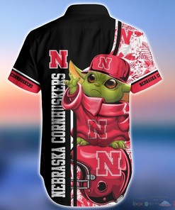 Nebraska Cornhuskers Baby Yoda NCAA Hawaiian Shirts