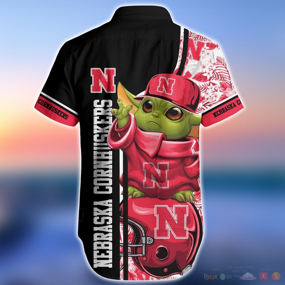 Nebraska Cornhuskers Baby Yoda NCAA Hawaiian Shirts