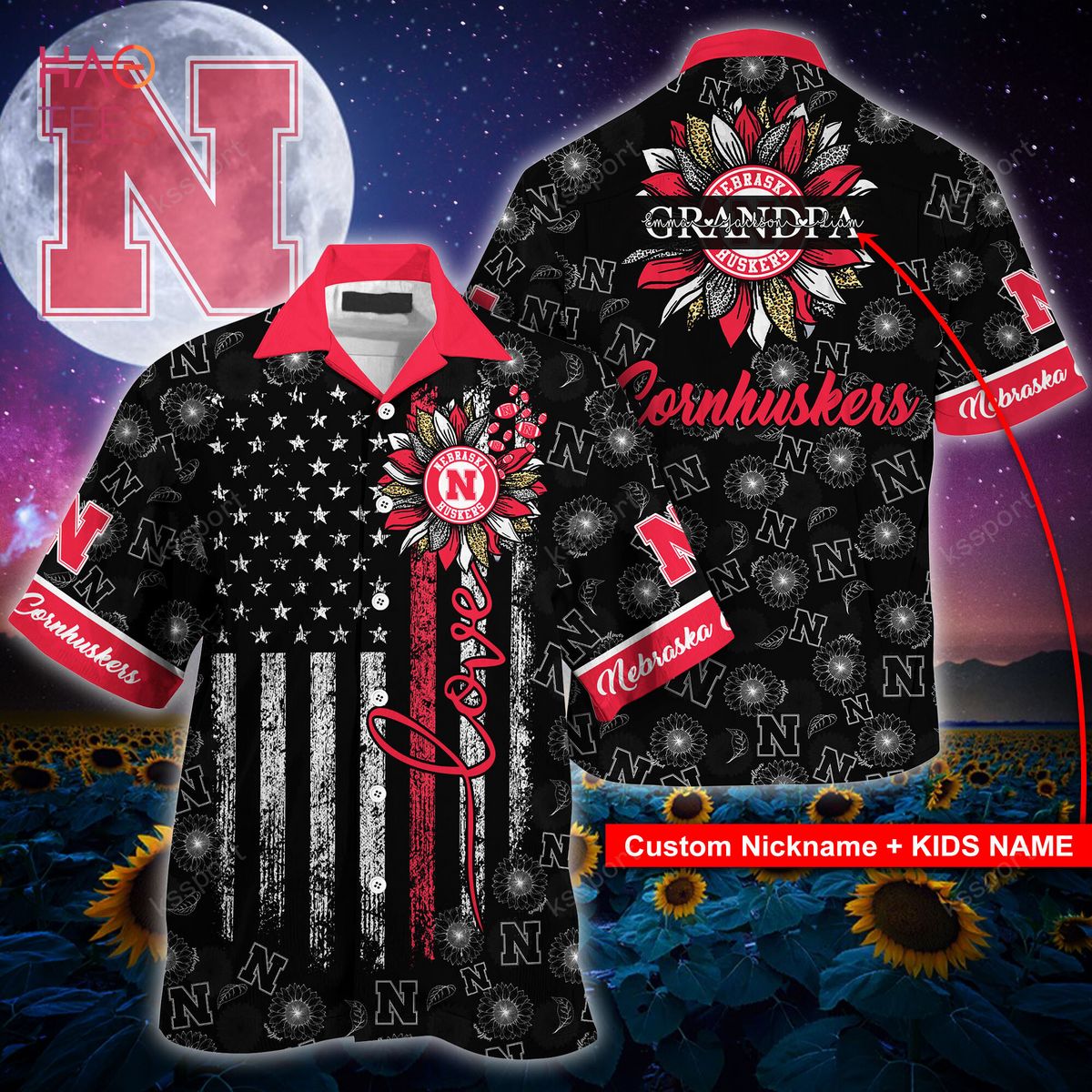 Nebraska Cornhuskers Hawaiian Shirt
