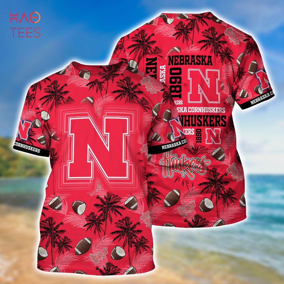 Nebraska Cornhuskers Hawaiian Shirt, New Gift for Summer Ver 2