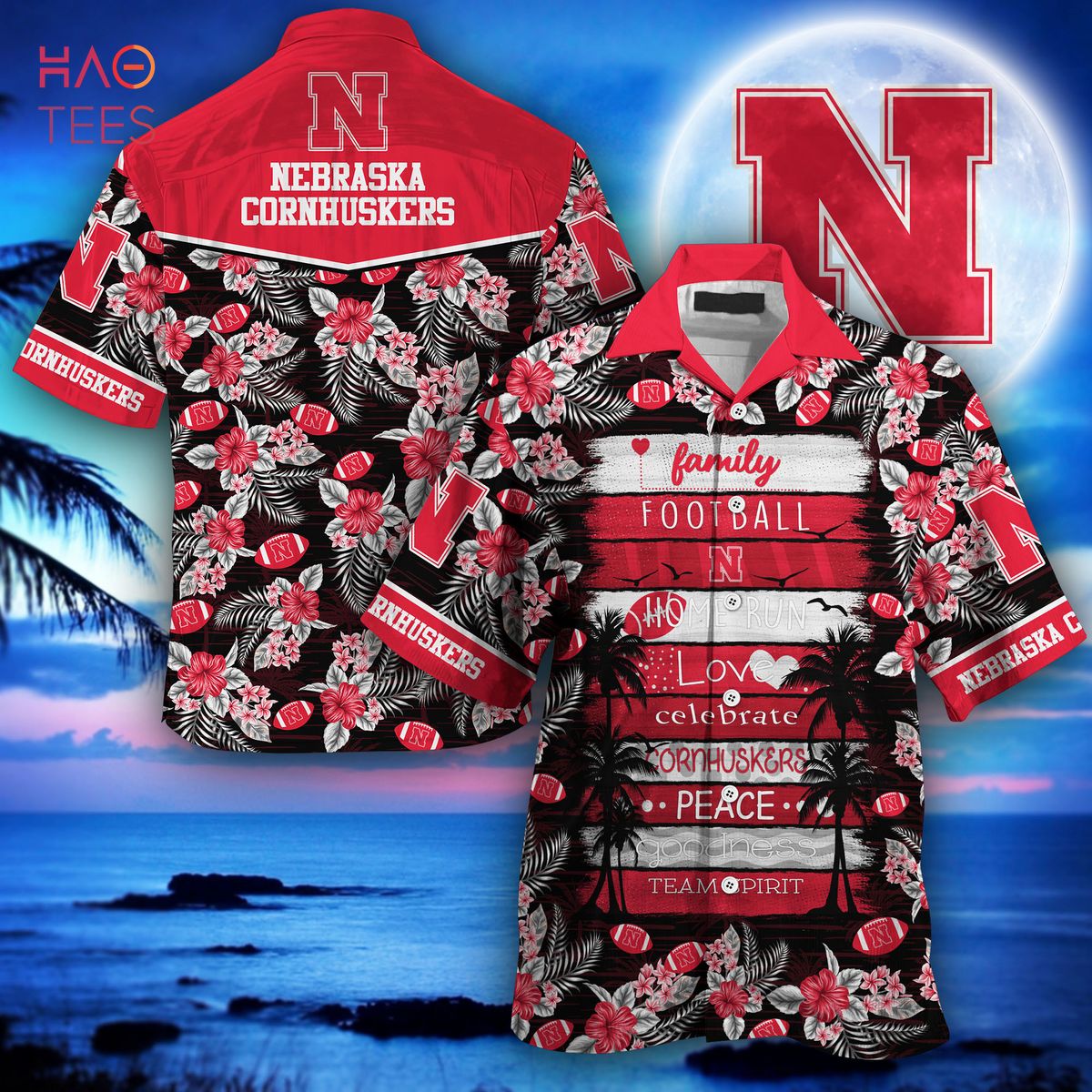 Nebraska Cornhuskers Hawaiian Shirt, New Gift for Summer Ver 3