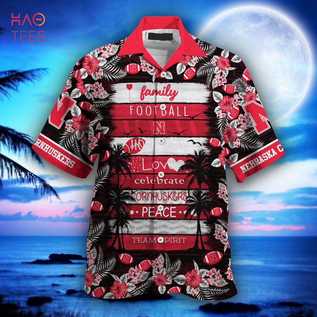 Nebraska Cornhuskers Hawaiian Shirt, New Gift for Summer Ver 3