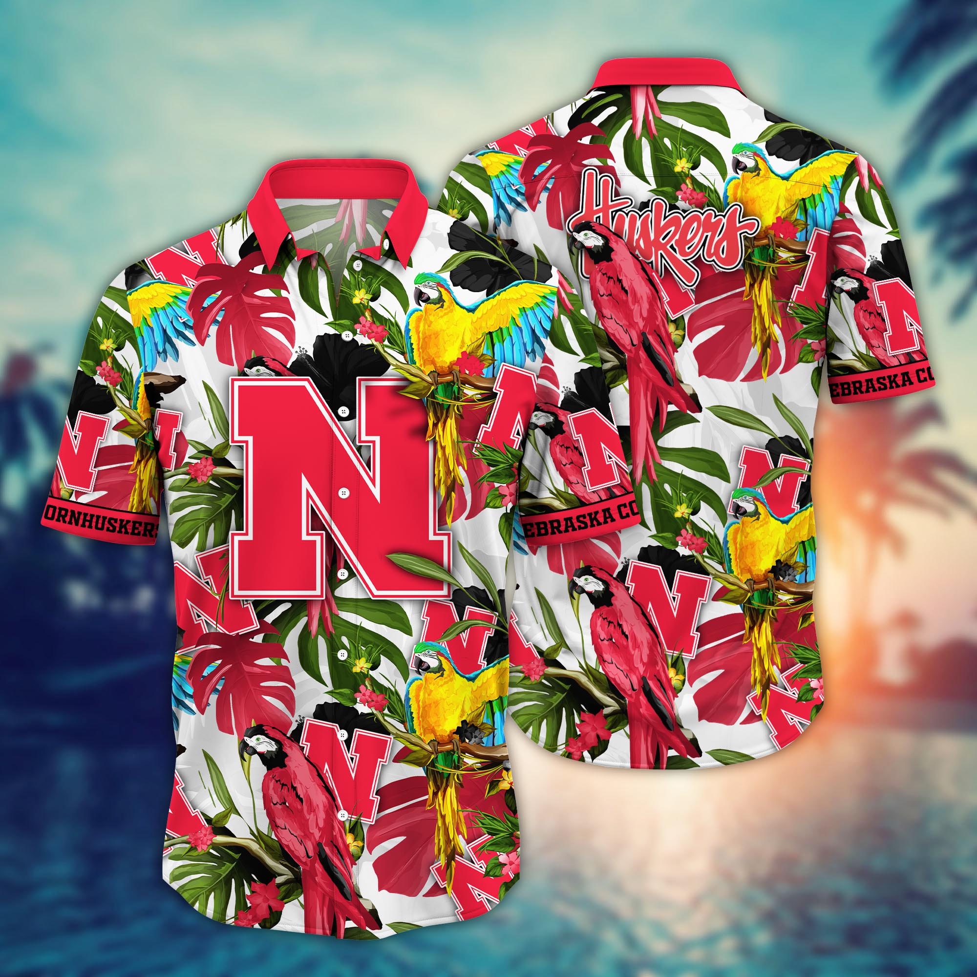 Nebraska Cornhuskers NCAA Flower Hawaii Shirt For Fans Ver 1