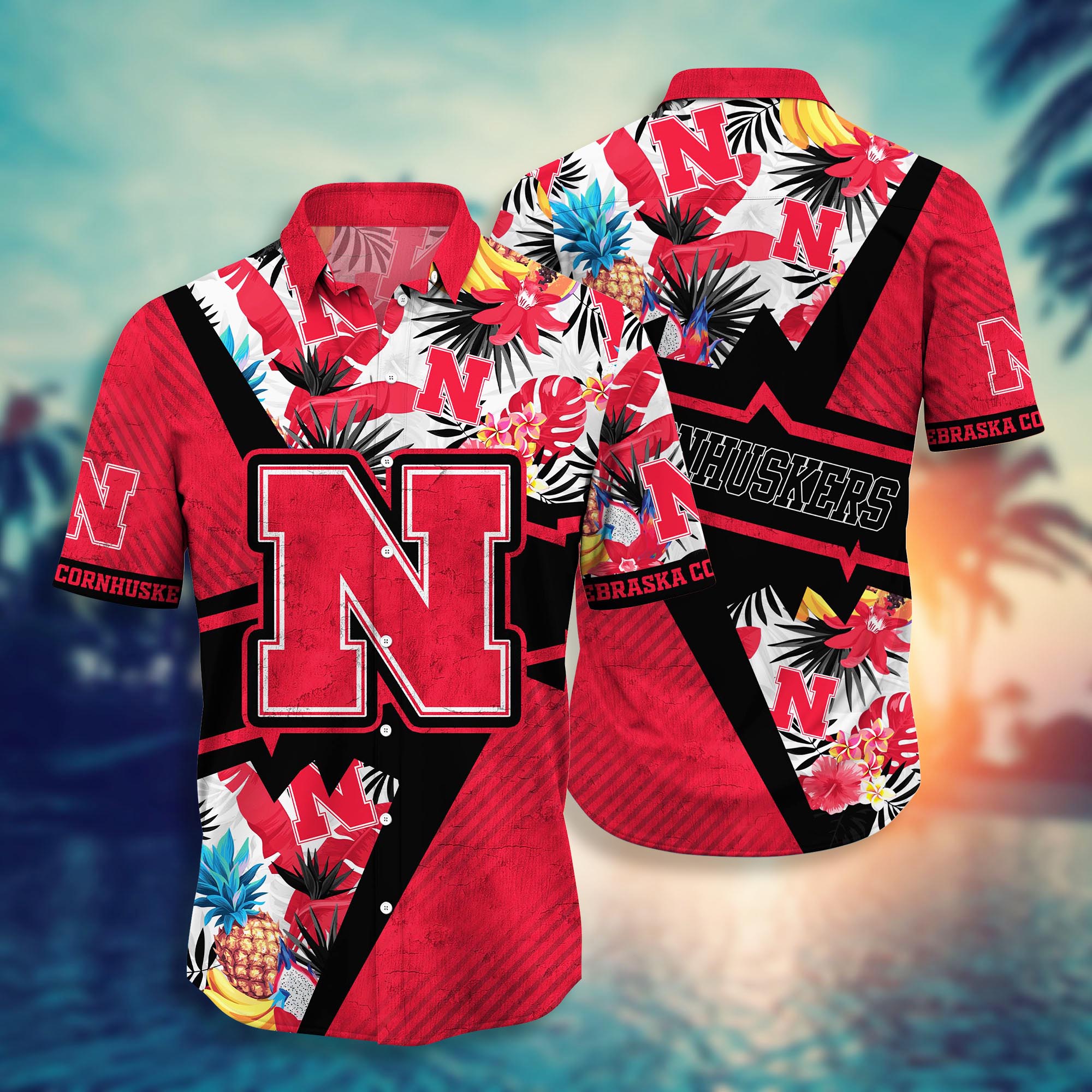 Nebraska Cornhuskers NCAA Flower Hawaii Shirt For Fans Ver 12