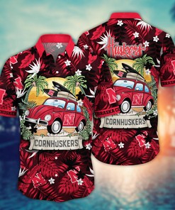 Nebraska Cornhuskers NCAA Flower Hawaii Shirt For Fans Ver 2