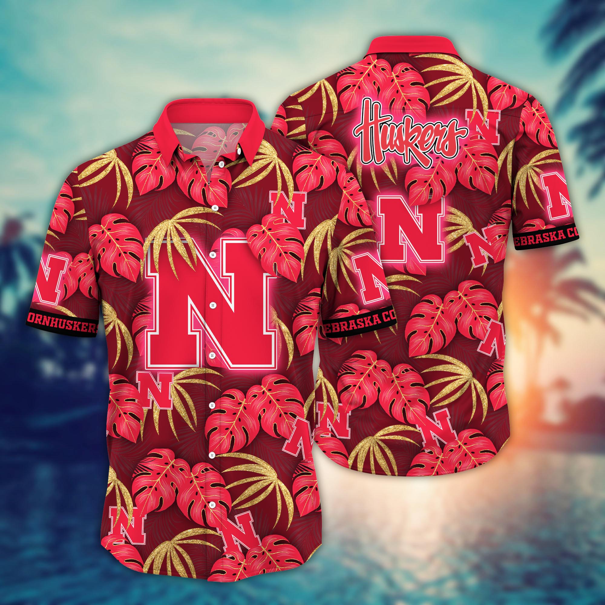 Nebraska Cornhuskers NCAA Flower Hawaii Shirt For Fans Ver 30