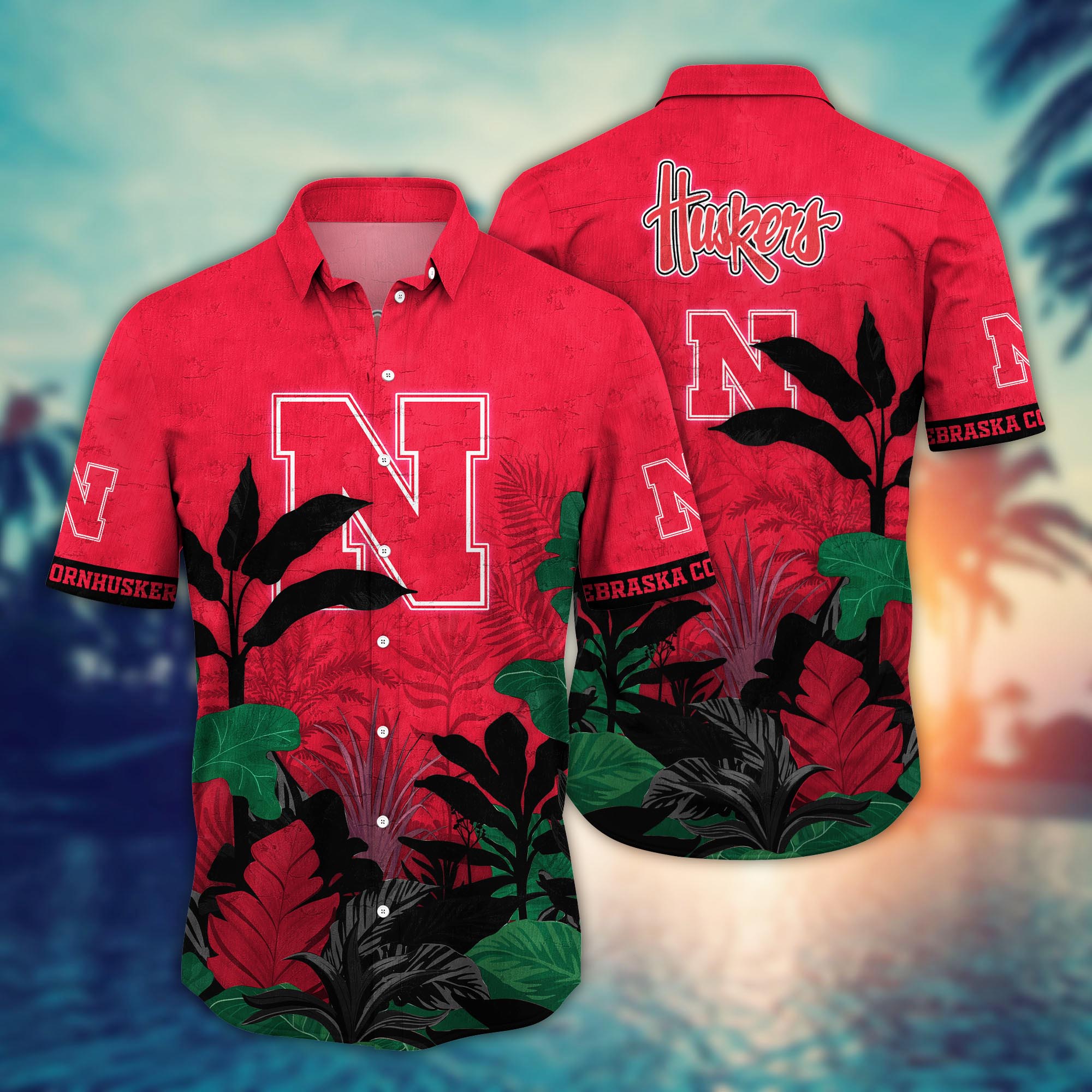 Nebraska Cornhuskers NCAA Flower Hawaii Shirt For Fans Ver 6
